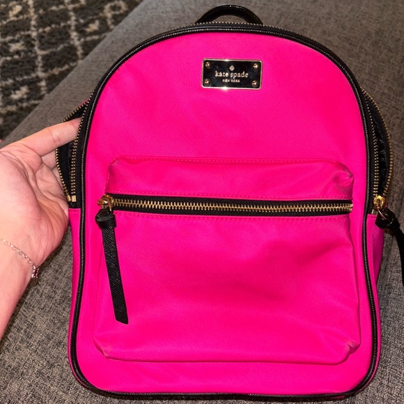 Hot Pink Kate Spade Backpack Purse - Picture 1 of 3